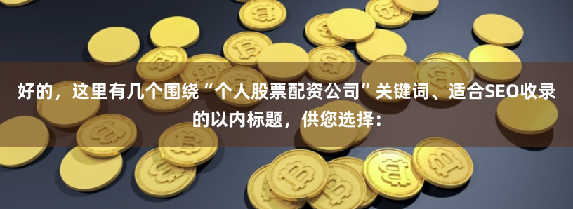 好的，这里有几个围绕“个人股票配资公司”关键词、适合SEO收录的以内标题，供您选择：