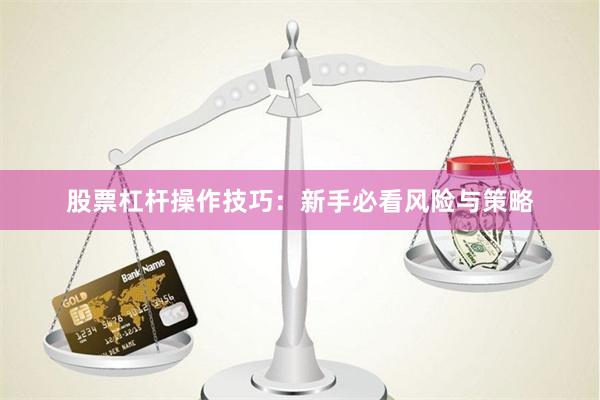 股票杠杆操作技巧：新手必看风险与策略